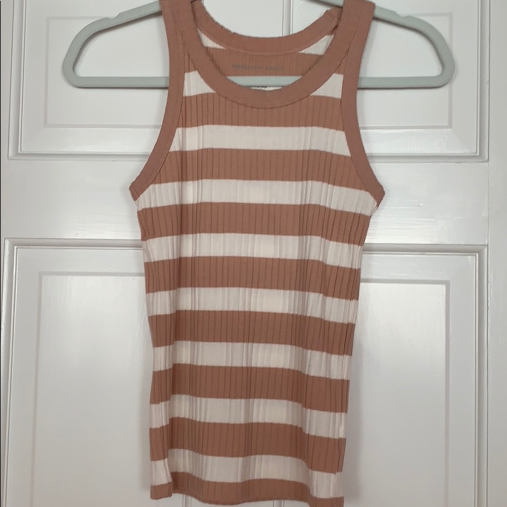 Ae tank striped in nude